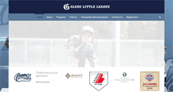 Desktop Screenshot of glebelittleleague.ca